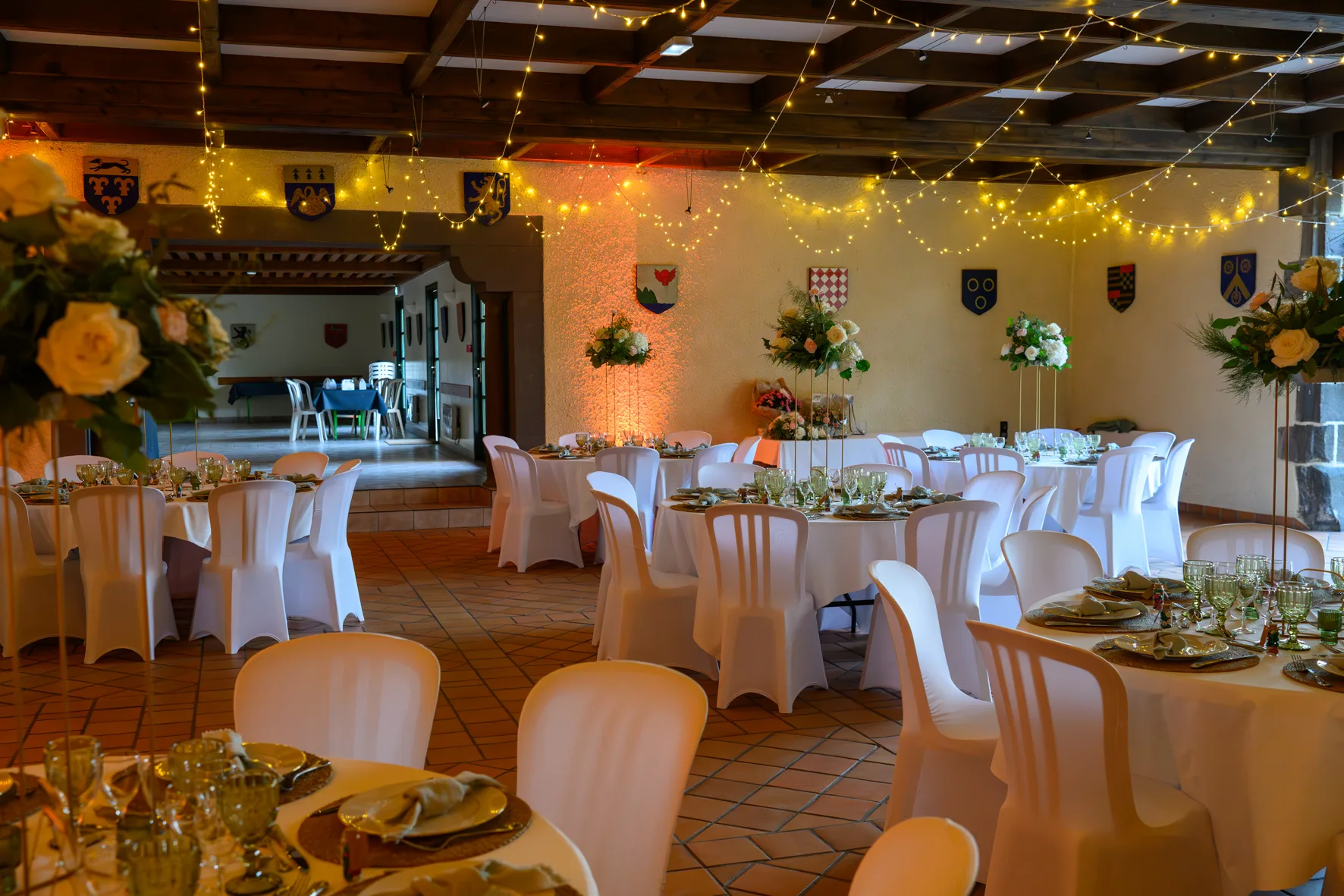 Salle de réception du Château de Féligonde